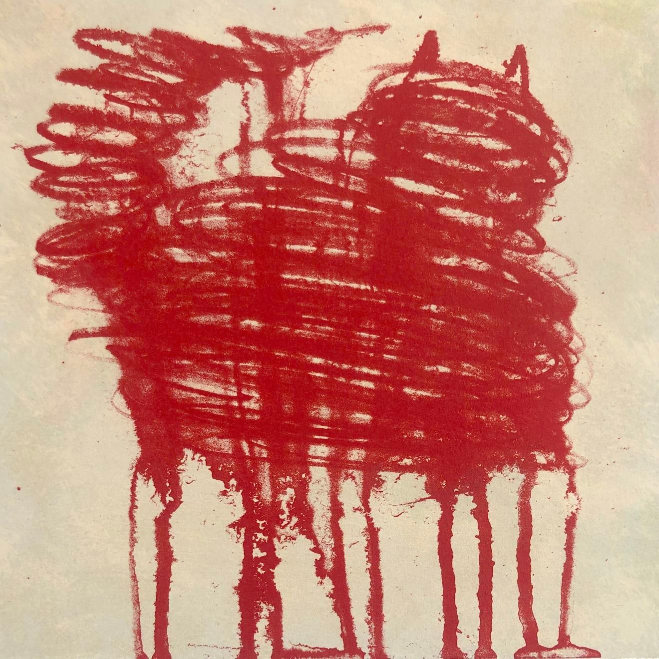 Mychael Barratt Abstract Print - Cy Twombly’s Cat, Limited edition print, Cat, Contemporary