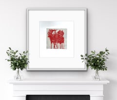 Gato de Cy Twombly con serigrafía sobre papel, impresión de Mychael Barratt