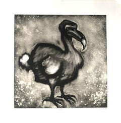 Dodo, Zeitgenössischer Tierdruck, Halbabstraktes Kunstwerk