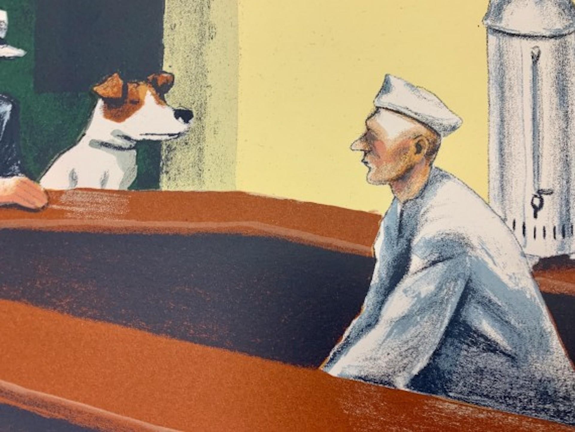 Edward Hopper's Dog - Nighthawks, Mychael Barratt, tirage limité, dîner 3