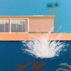 Hockney's Dog - Absolutely the Biggest Splash, original, contemporain, impression d'art