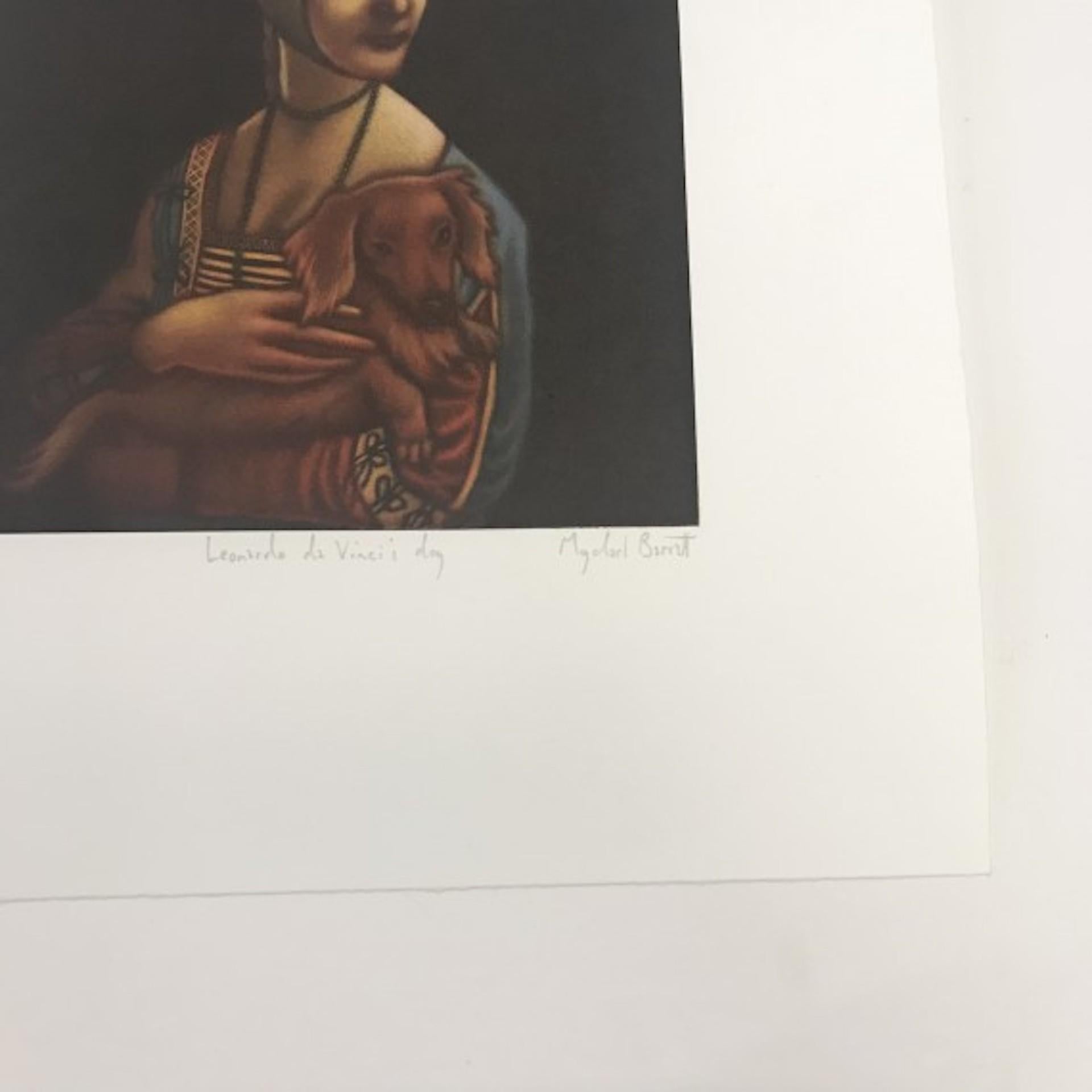 Leonardo Da Vinci's Dog, Limited Edition Print, Animal Portrait For Sale 4