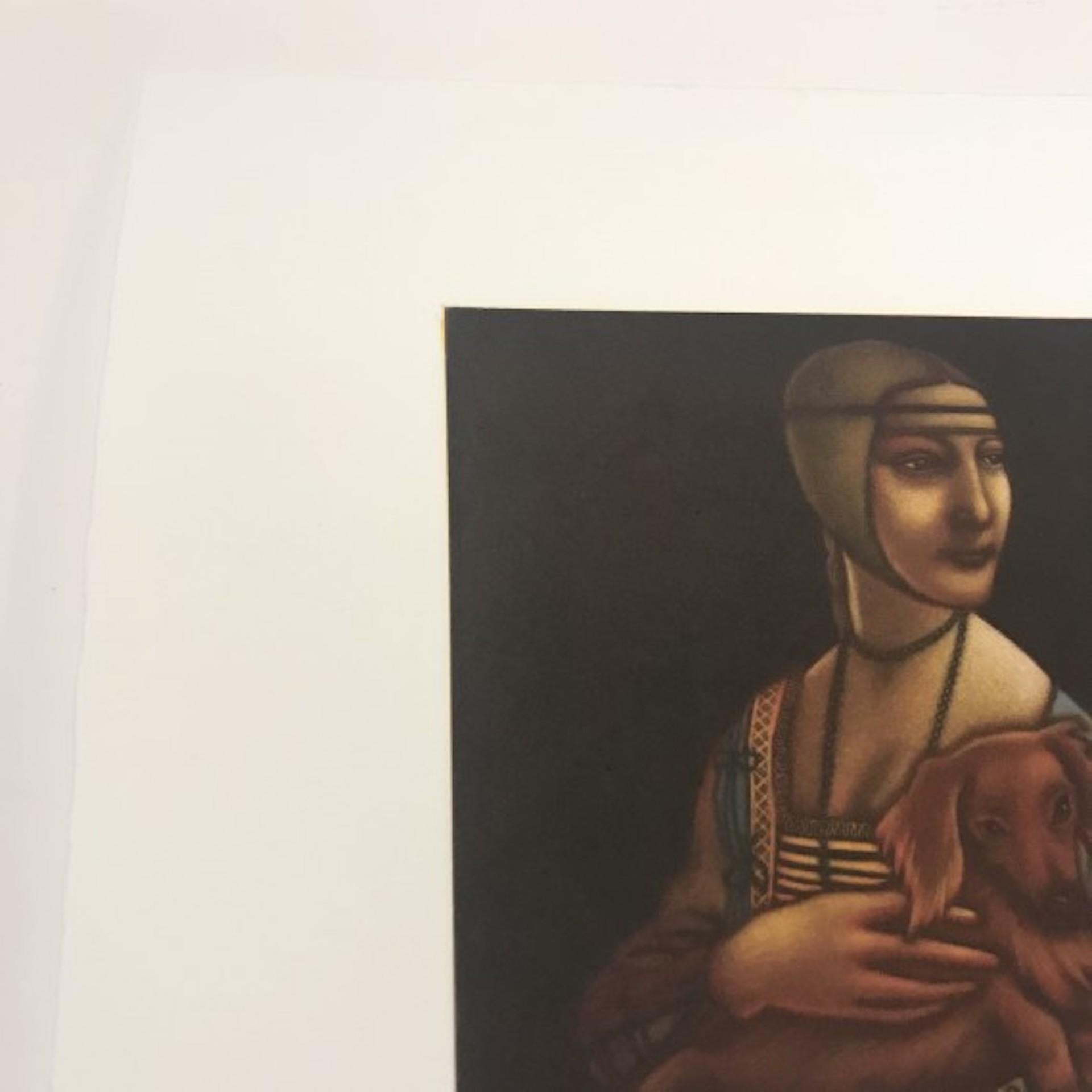 Leonardo Da Vinci's Dog, Limited Edition Print, Animal Portrait For Sale 6