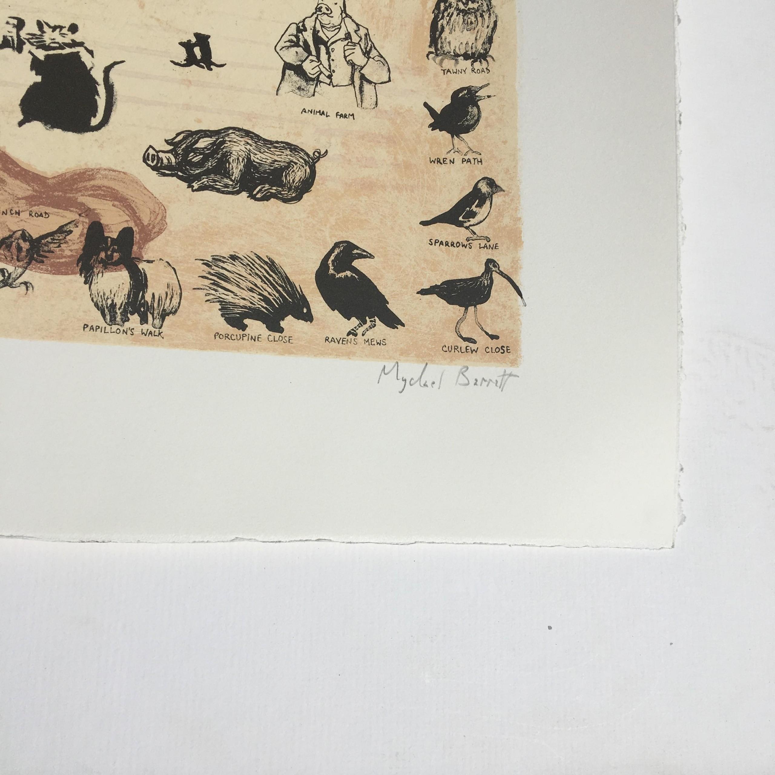 Bestiario de Londres, Impresión artística, Arte de animales, Arte contemporáneo, Figurativo en venta 6