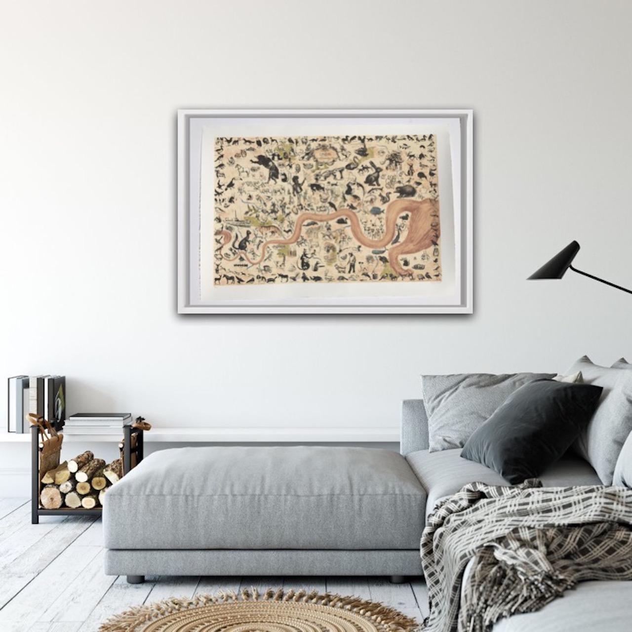 Bestiario de Londres, Impresión artística, Arte de animales, Arte contemporáneo, Figurativo en venta 8