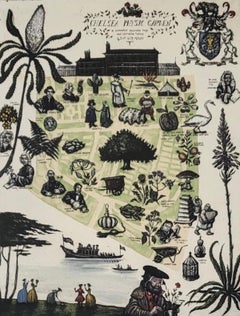 Map of the Chelsea Physic Garden