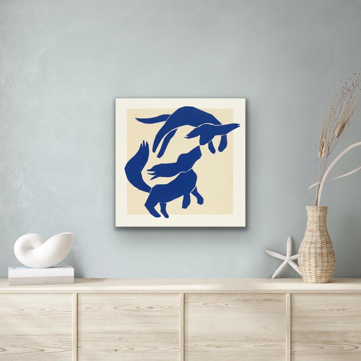 Perros enamorados de Matisse, contemporáneo, impresión, serigrafía - Print de Mychael Barratt