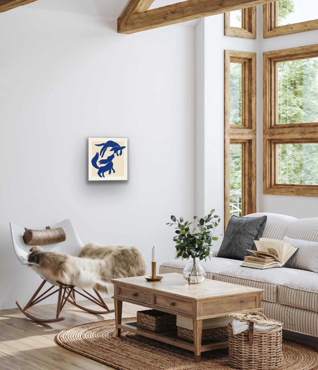 Perros enamorados de Matisse, contemporáneo, impresión, serigrafía - Print Contemporáneo de Mychael Barratt