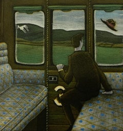 Mychael Barratt, Eric Ravilious' Dog II, art figuratif, art moderne, paysage