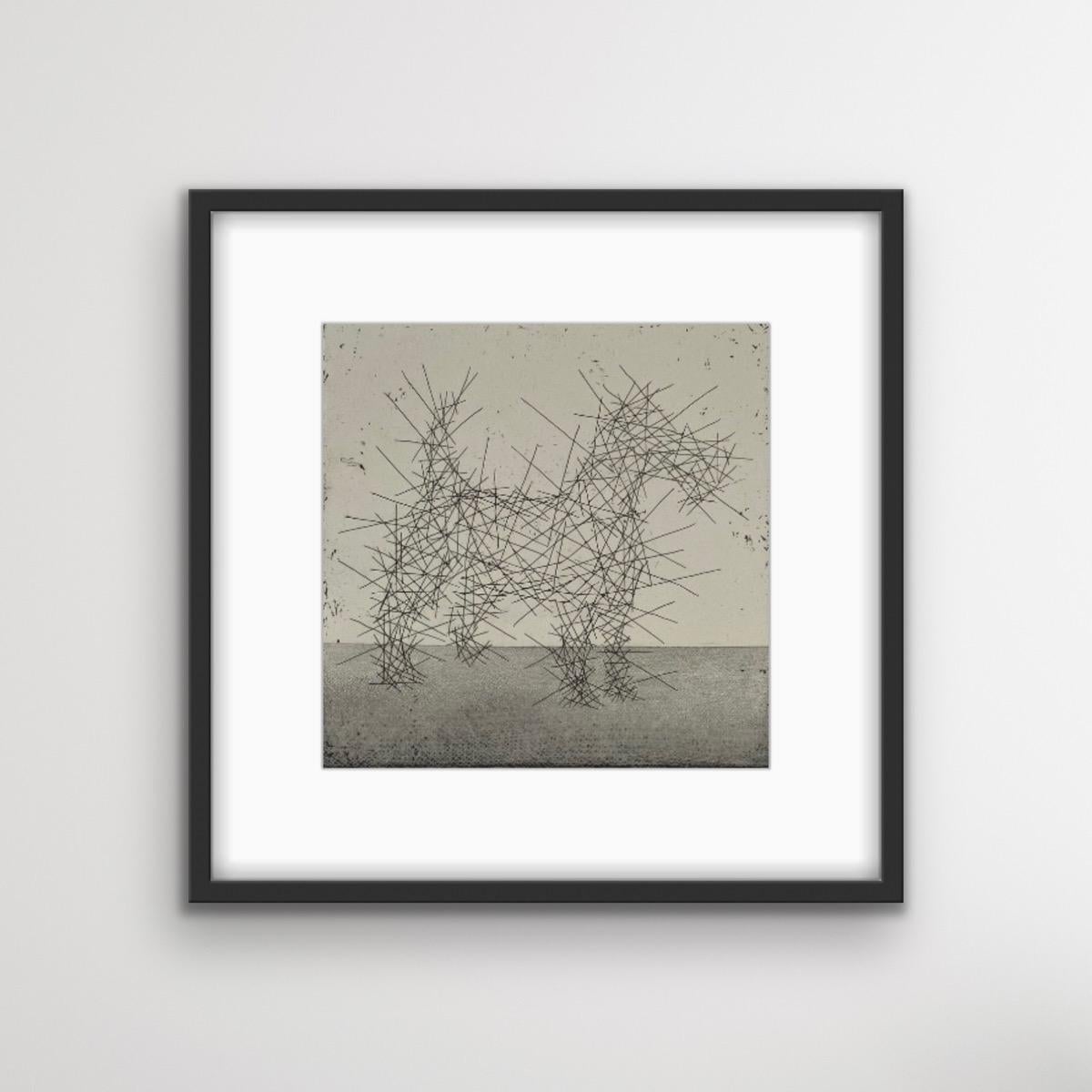 Gormley’s Dog II, Contemporary Animal Art, Limited Edition Print, Etching of Dog For Sale 2