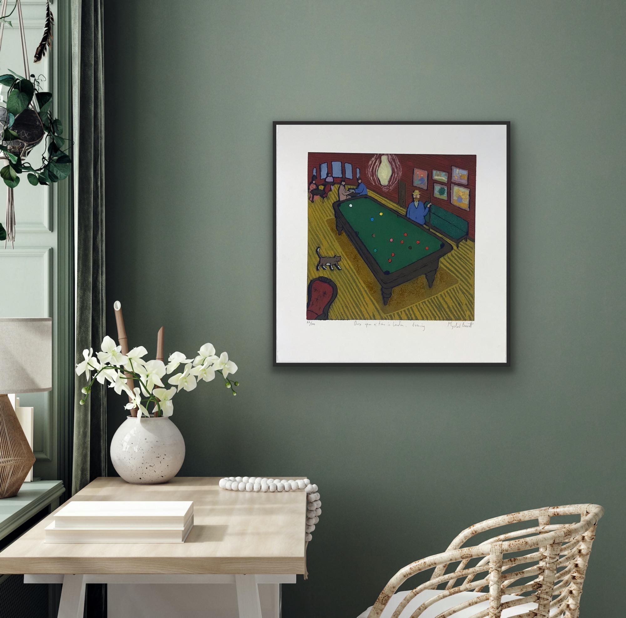 C'era una volta a Londra, Sera, Vincent Van Gogh, Stampa xilografica, Gatto, Piscina in vendita 6