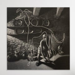 Picasso’s Dog, Art print, Landscape, Figurative