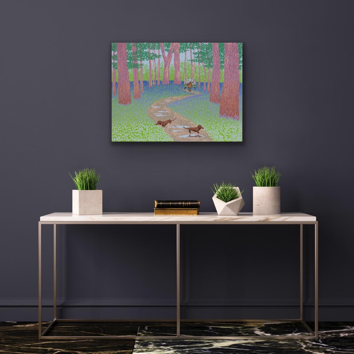 The Four Seasons - Frühling, Original, zeitgenössisch, Landschaft, Druck, Siebdruck (Zeitgenössisch), Print, von Mychael Barratt
