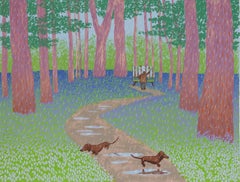The Four Seasons - Frühling, Original, zeitgenössisch, Landschaft, Druck, Siebdruck