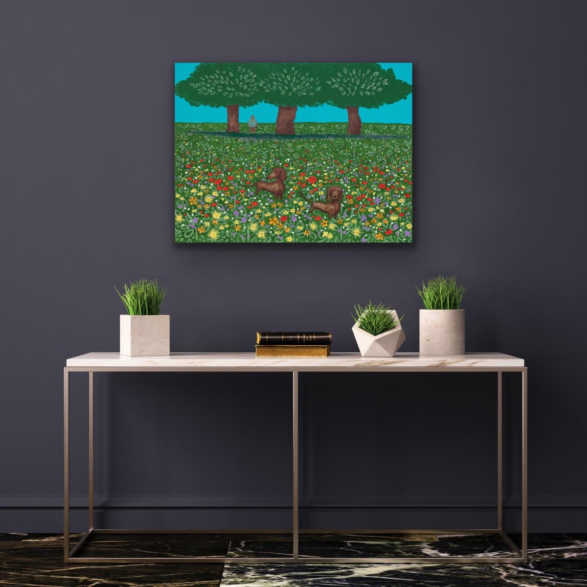 The Four Seasons - Summer, original, contemporary, landscape, print, silkscreen - Print by Mychael Barratt