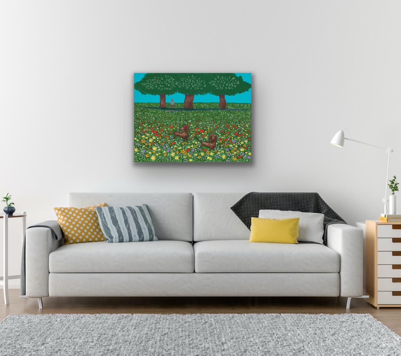 The Four Seasons - Summer, original, contemporary, landscape, print, silkscreen - Contemporary Print by Mychael Barratt
