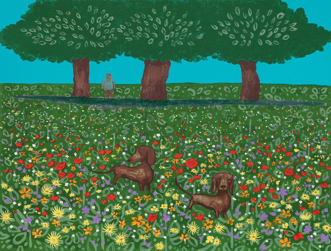 The Four Seasons - Summer, original, contemporary, landscape, print, silkscreen