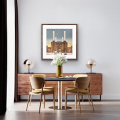 Wes Anderson's Dog - Battersea Power Station, London Cityscape Art, Animal Art