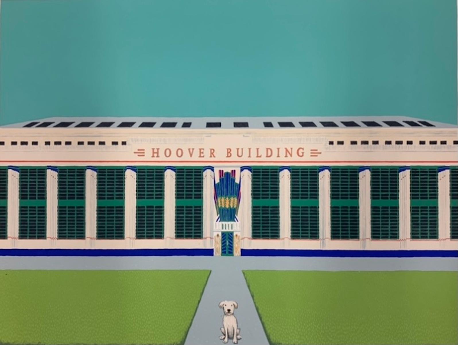 Animal Print Mychael Barratt - Hoover Building II, chien de Wes Andersonss
