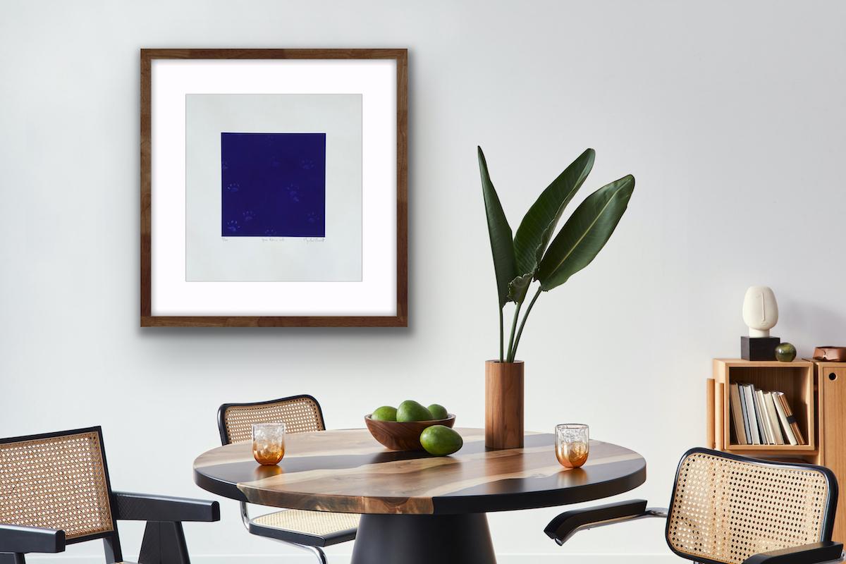 Yves Klein’s Cat with Mezzotint on Paper, Print by Mychael Barratt For Sale 1
