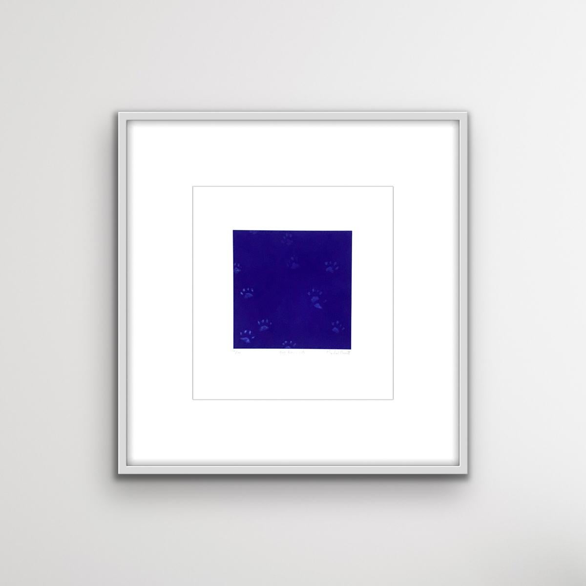 Yves Klein’s Cat with Mezzotint on Paper, Print by Mychael Barratt For Sale 2
