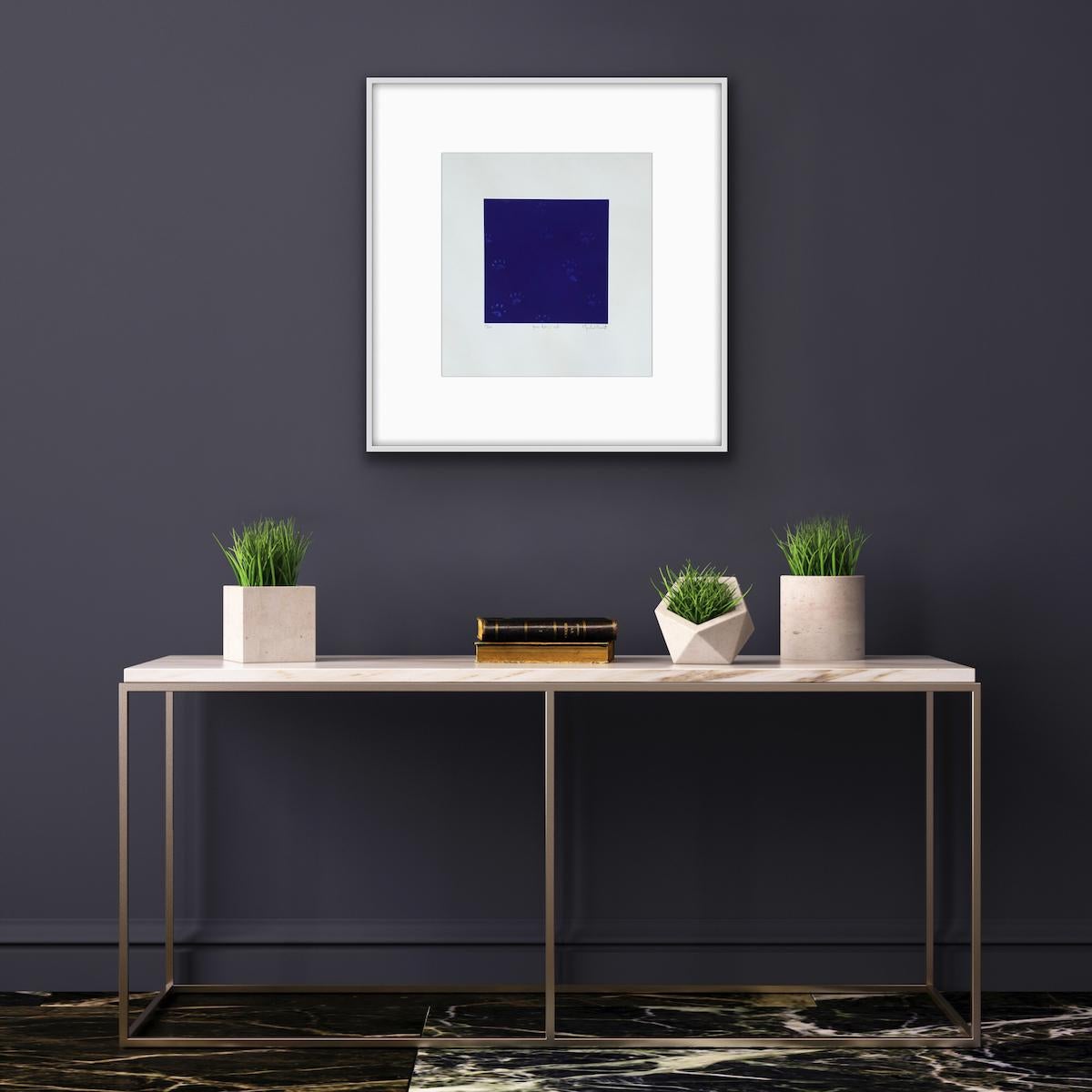 Yves Klein’s Cat with Mezzotint on Paper, Print by Mychael Barratt For Sale 7