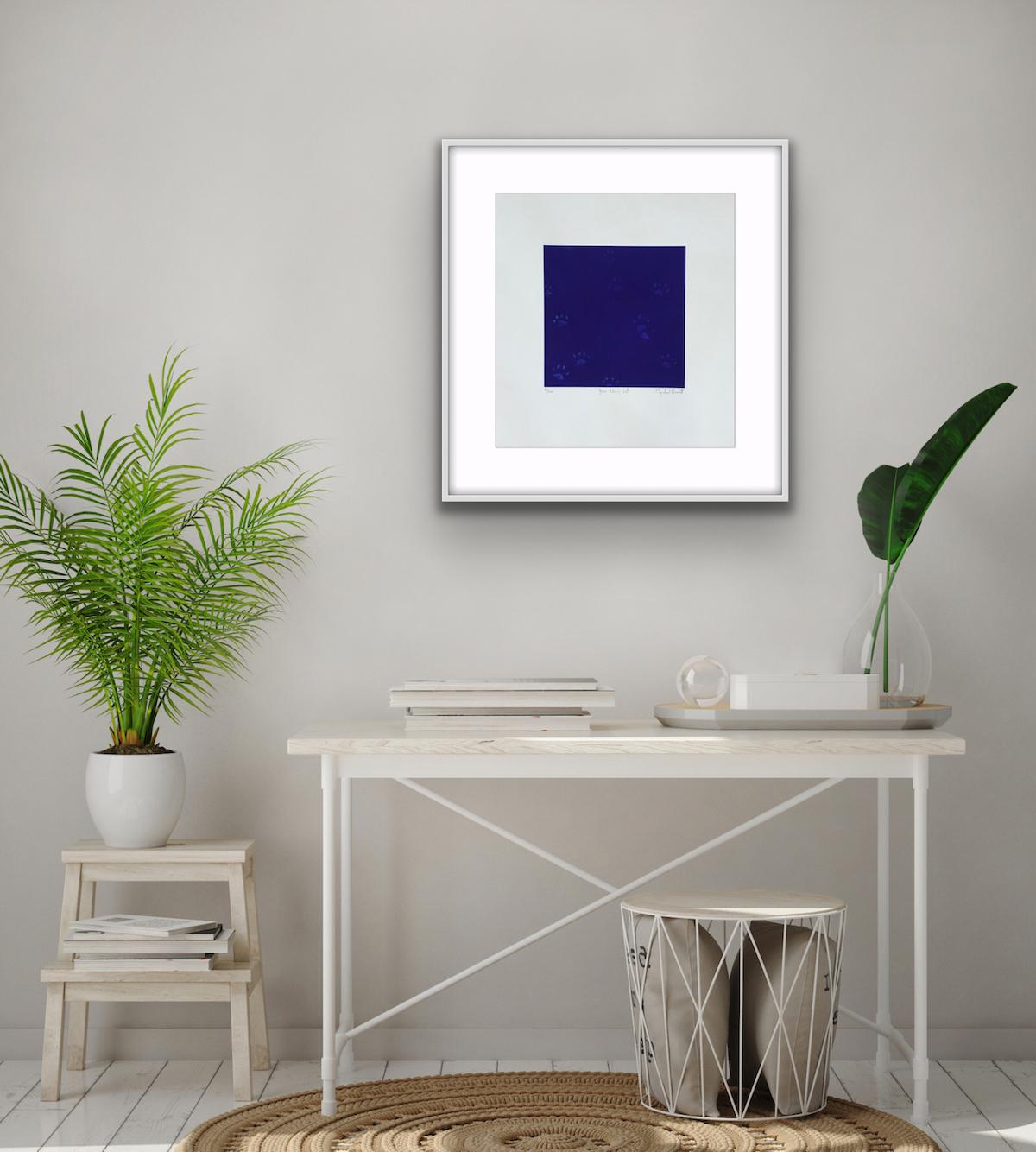 Yves Klein’s Cat with Mezzotint on Paper, Print by Mychael Barratt For Sale 8