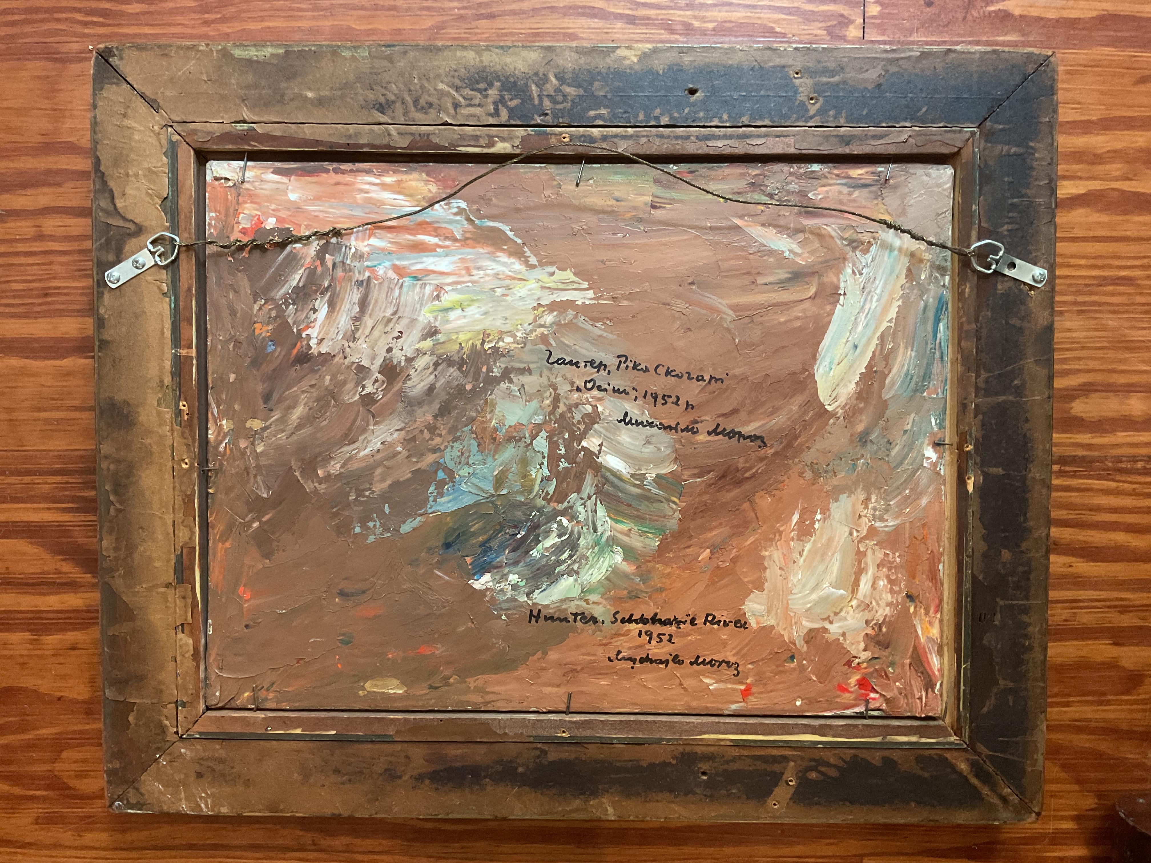 Pintura de paisajes coloridos de los Catskills de Nueva York; artista ucraniano-estadounidense, 1952 1