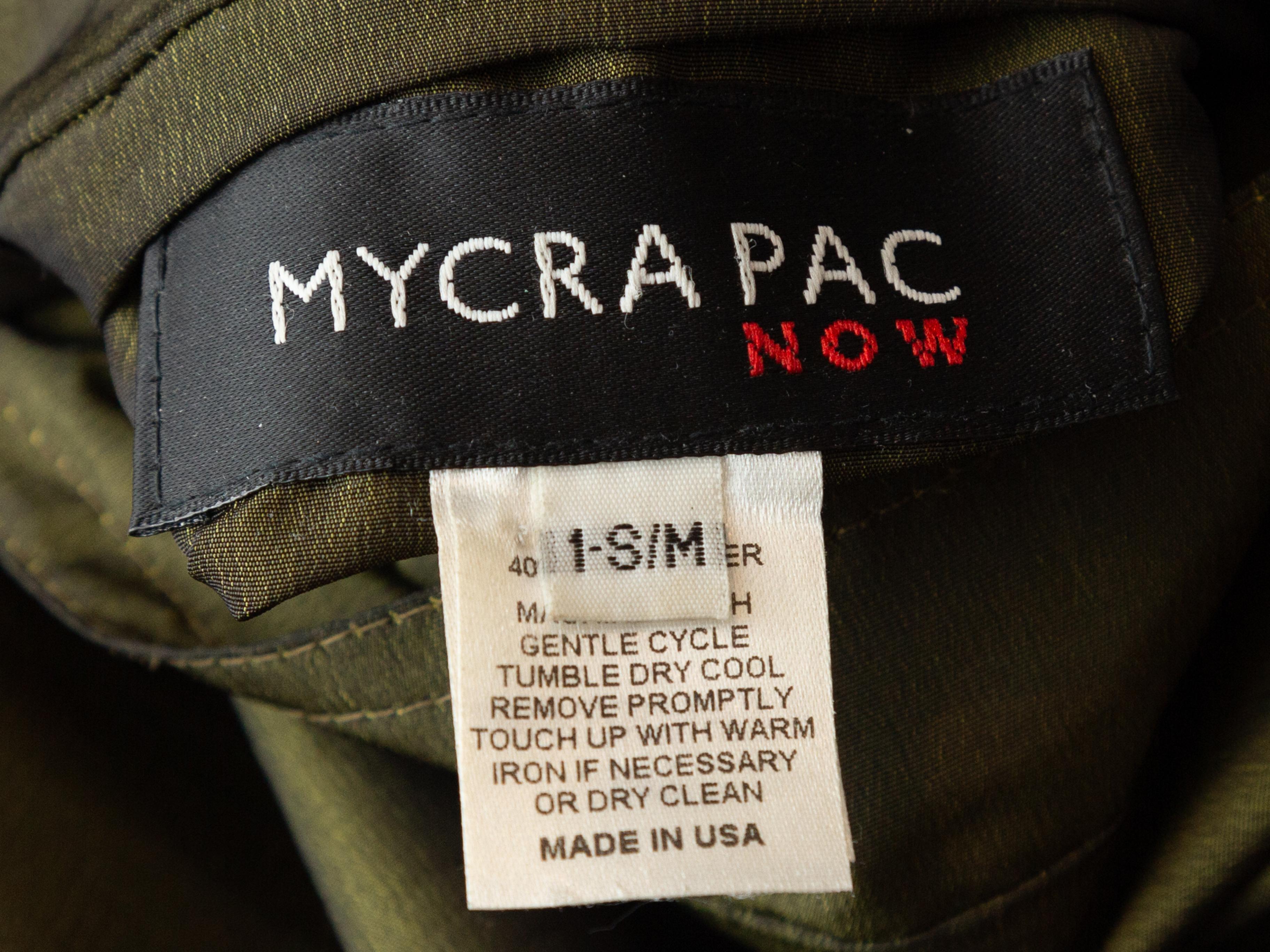 Mycra PAC Olive & Schwarzer Reversible Coat Damen
