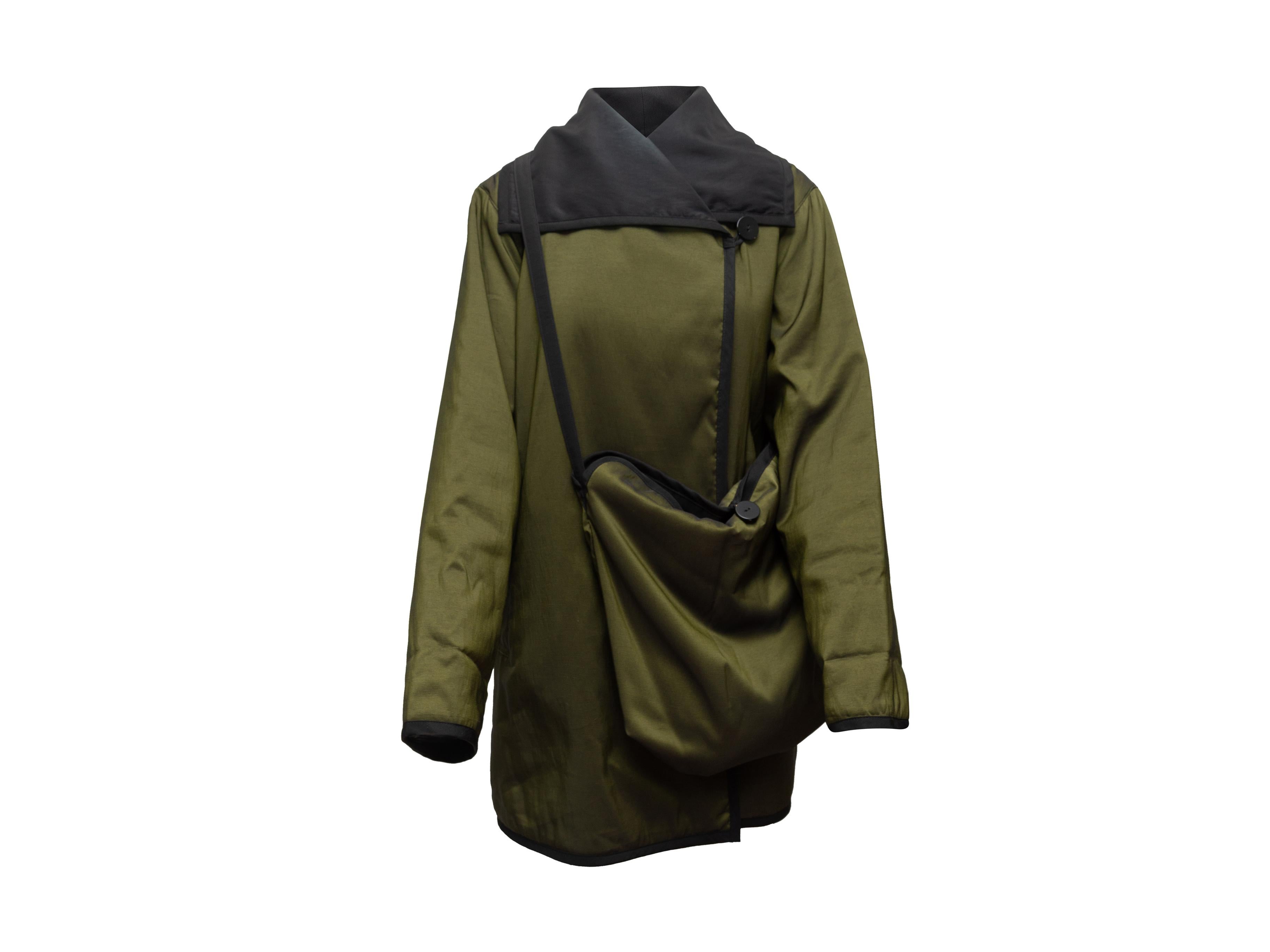 Mycra PAC Olive & Schwarzer Reversible Coat 1