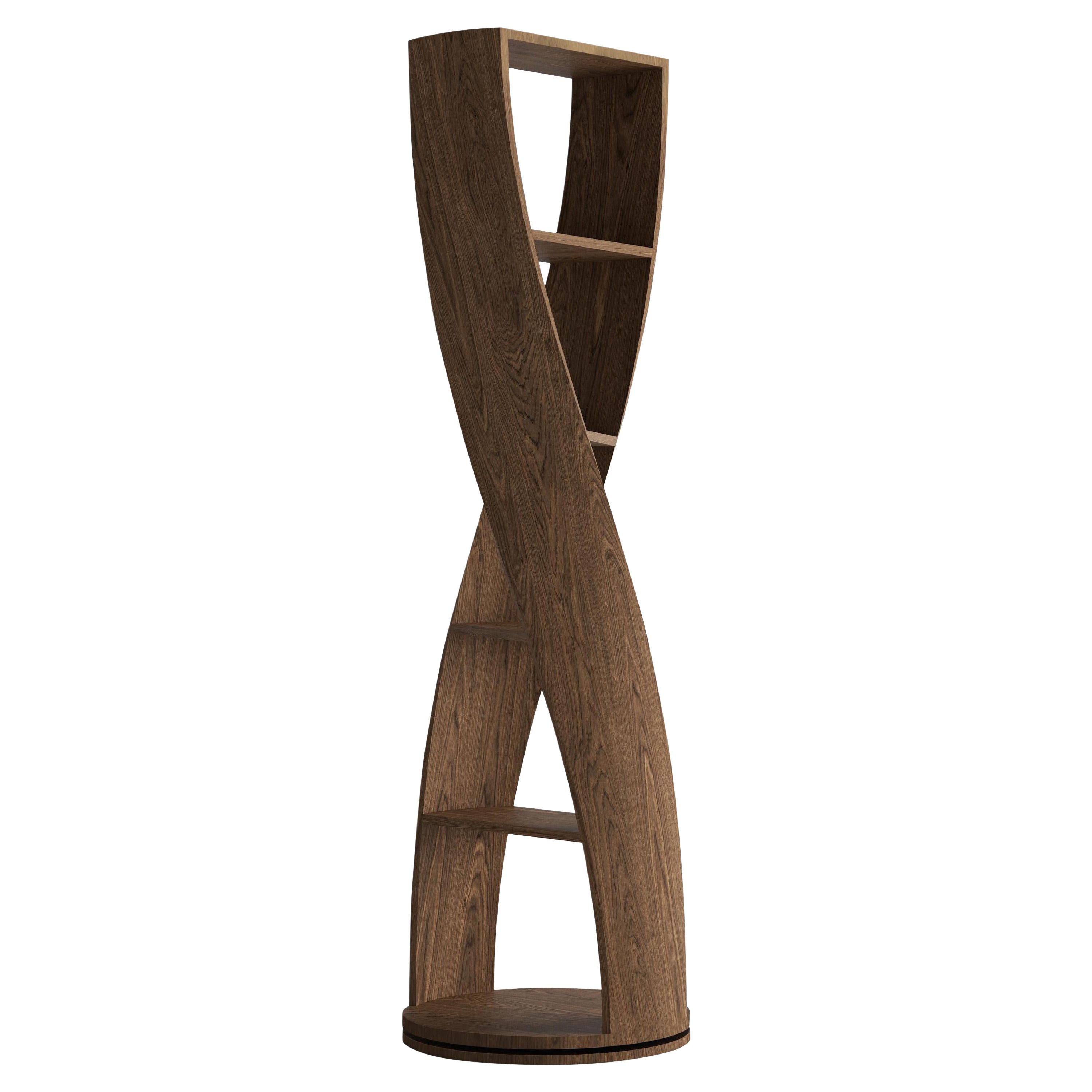 MYDNA, Bookshelves, Standing Shelf, Storage System in Walnut by Joel Escalona