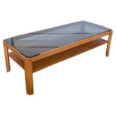 Myer Rectangle Coffee Table With Smoked Glass