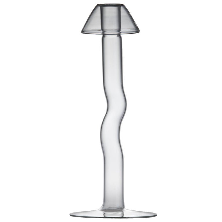 Mykes Glass Candleholder by Giorgio Bonaguro for Driade For Sale