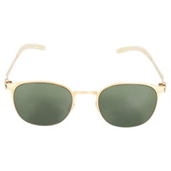 Mykita Gold Frame Round Timothy Sunglasses