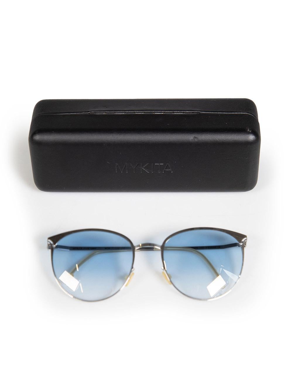 Mykita Silver Round Frame Sunglasses For Sale 3