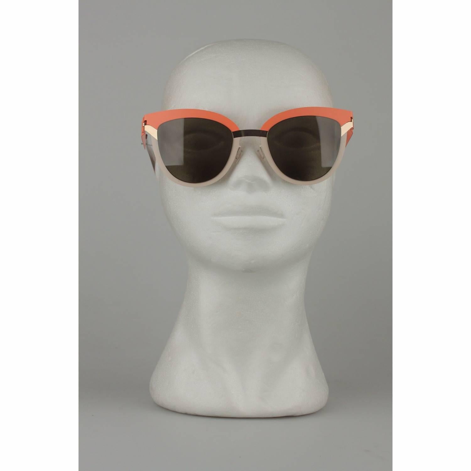 MYKITA STUDIO Mint Sunglasses S8 Tangerine Desert Modules Green Lens 1