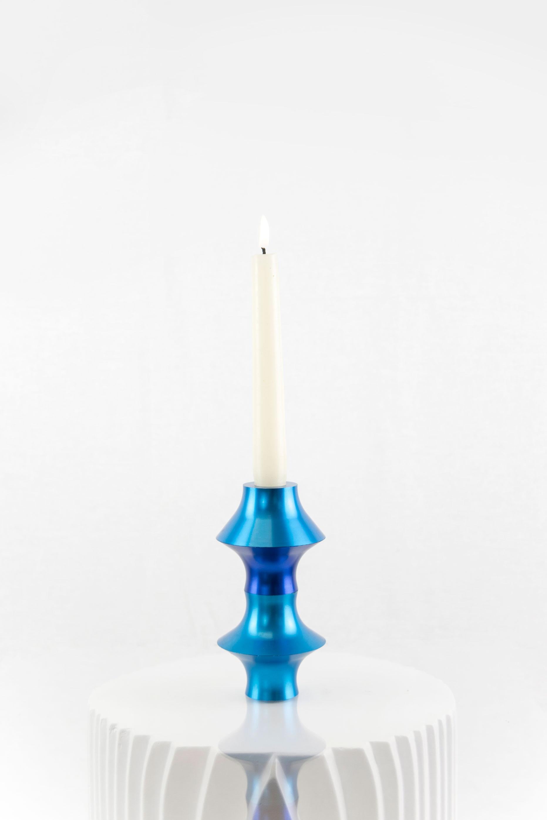 Post-Modern Mykonos Colorful Candle Holder by May Arratia, Customizable Colors For Sale