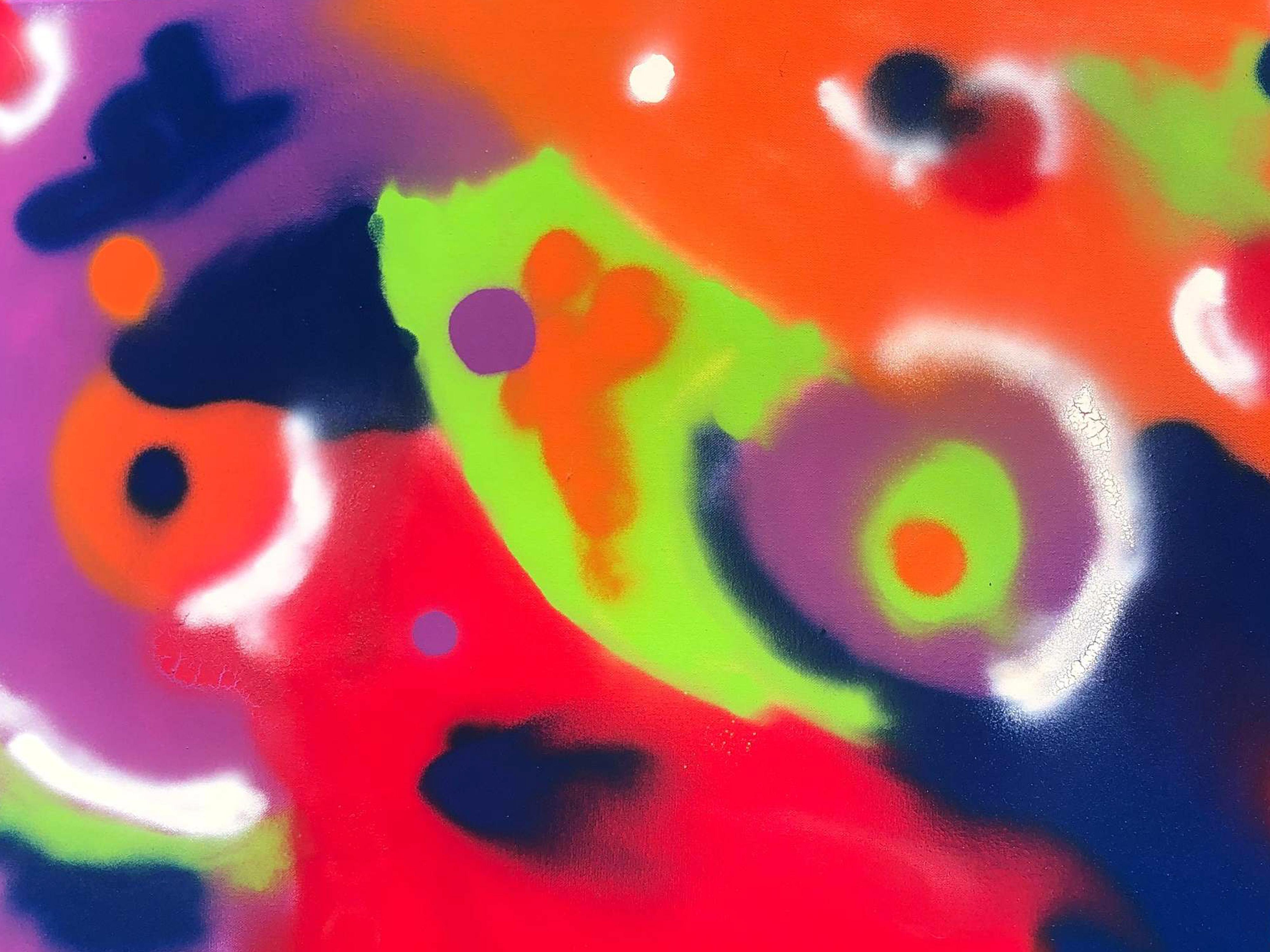 Abstract Painting di Myles Hunt - Stelle, dipinto astratto originale