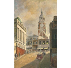 Myles Meehan (1904-1974) - 1949 Oil, The Town Centre