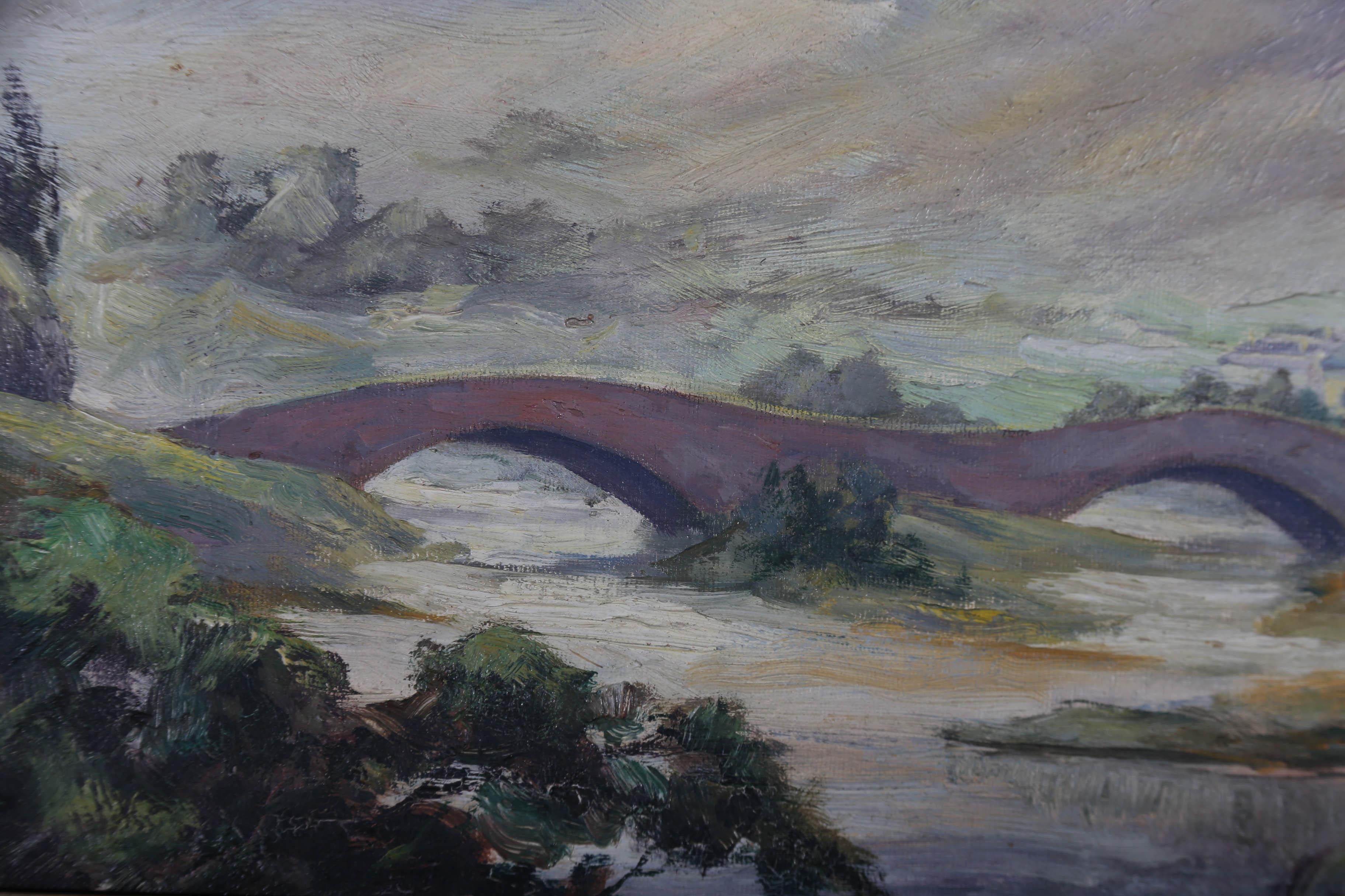 Myles Meehan (1904-1974) - Mid 20th Century Oil, Bridge Across The Valley 4