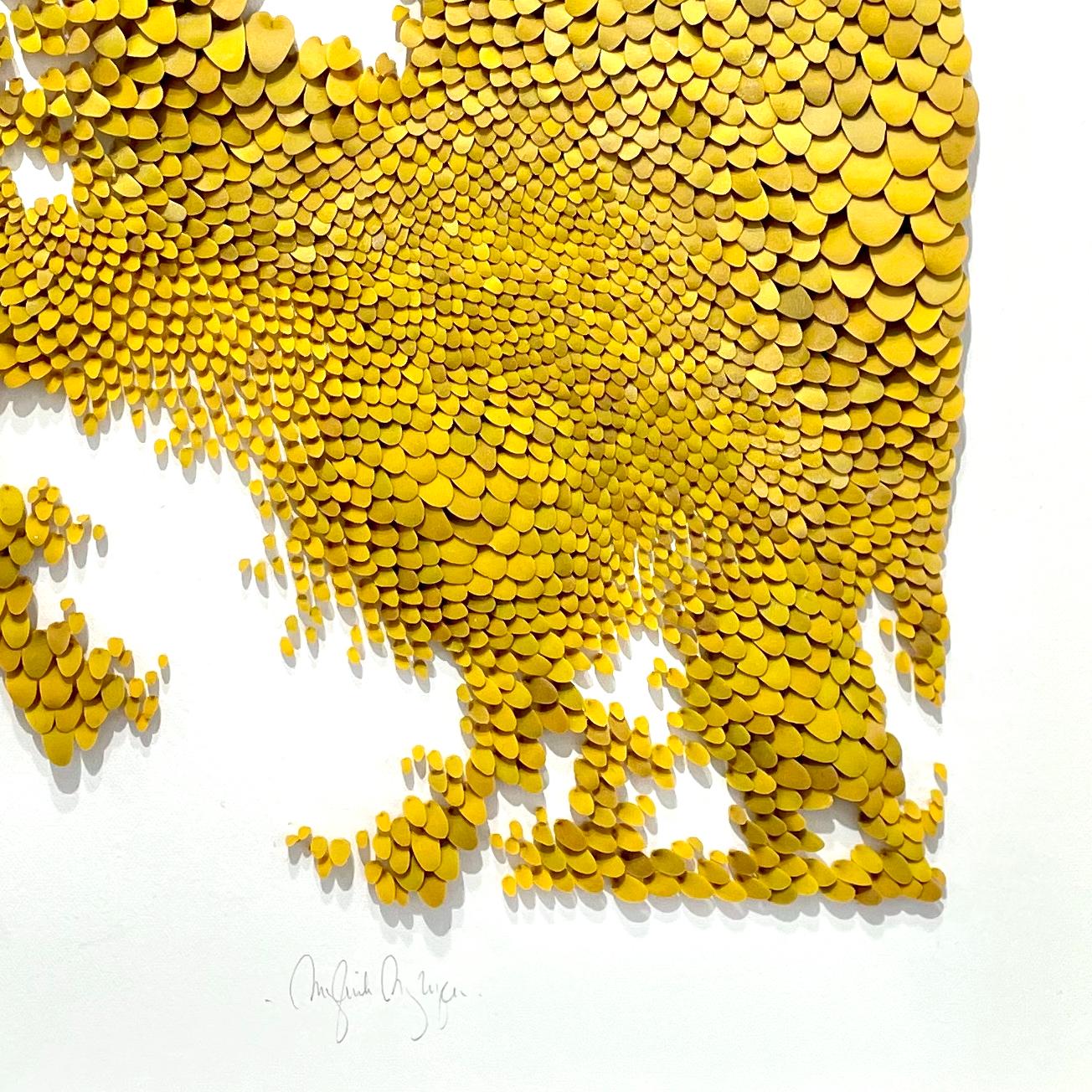 Las nuevas obras de Mylinh Nguyen, diseñadas a partir de resina polimérica, nos adentran en una naturaleza cuyo refinamiento provoca admiración. A partir de la fisonomía de especies vegetales vivas o extinguidas, la artista produce obras fascinantes