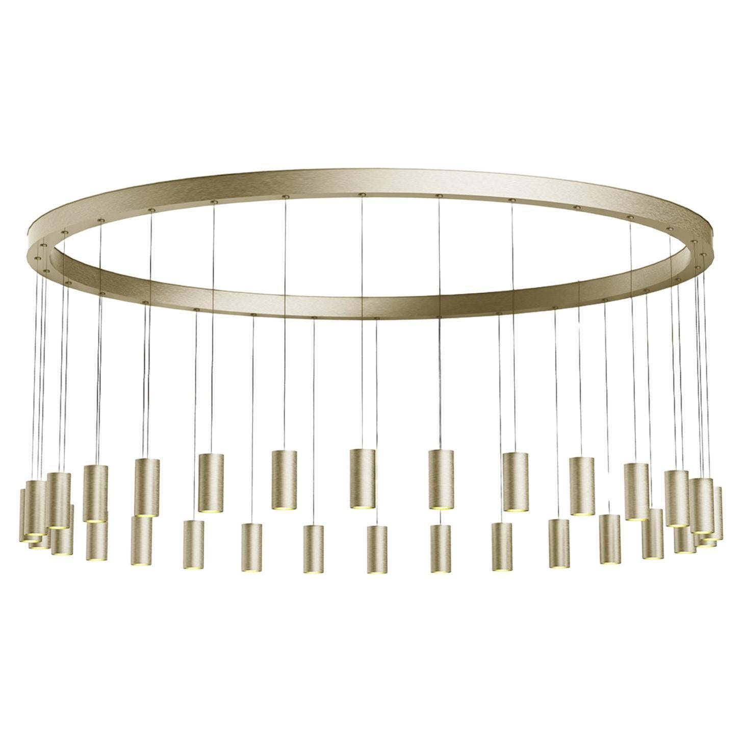 Myllennia 150 Redonda Aluminio Champán Lámpara Colgante Contemporánea by JSPR