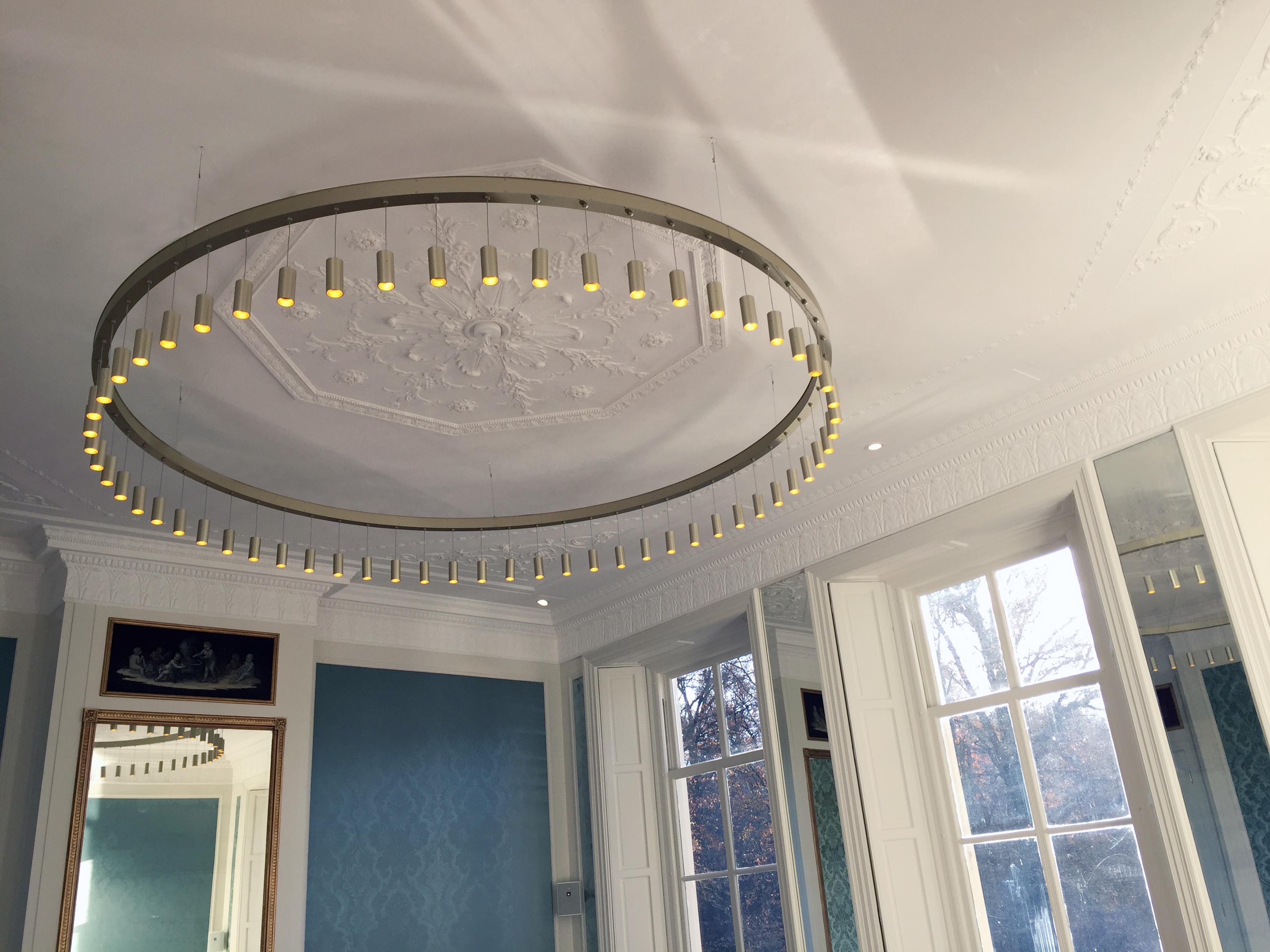Anodizzato Lampada a sospensione contemporanea Myllennia 200 Round Bronze Aluminum di JSPR in vendita