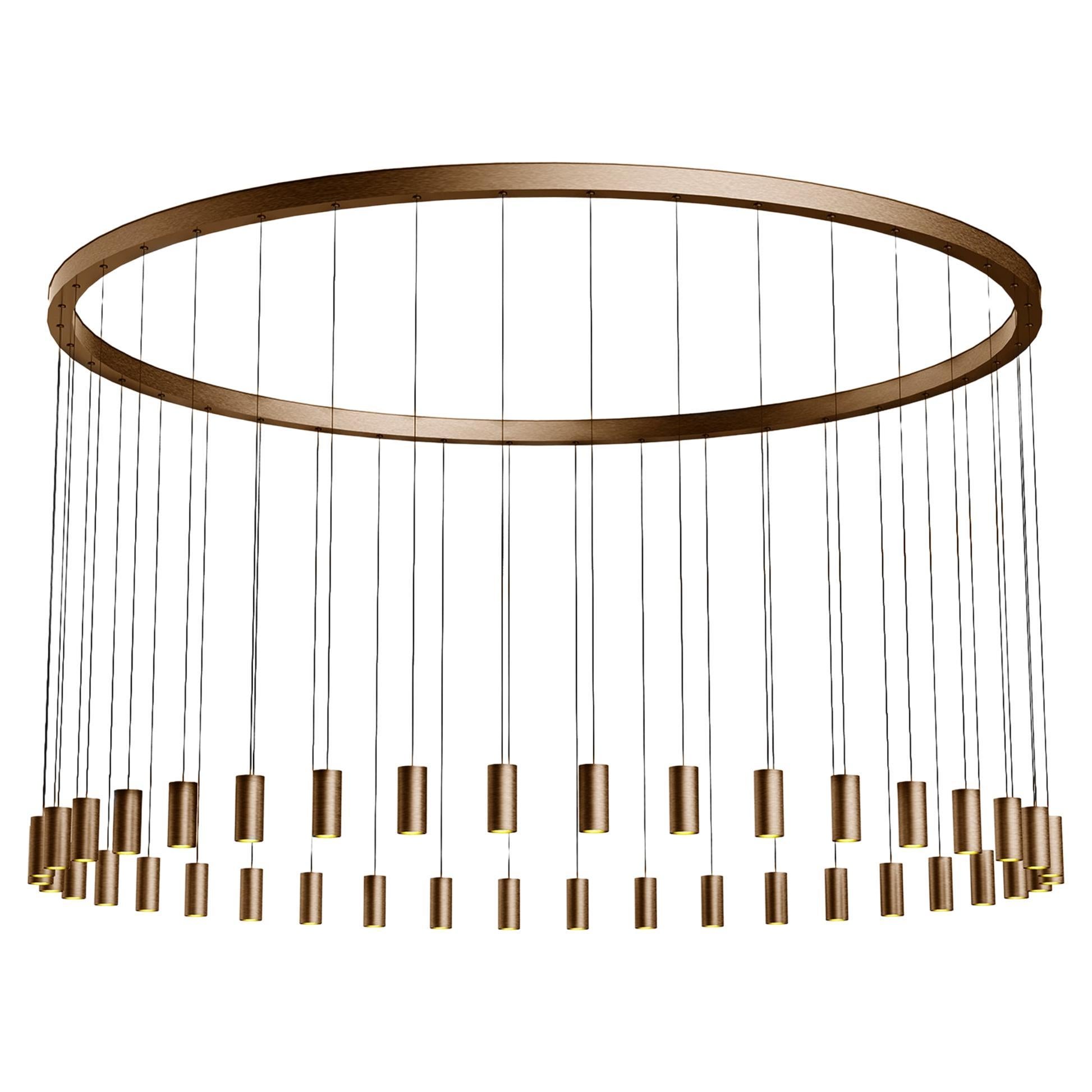 Myllennia 200 Redonda Aluminio Bronce Lámpara Colgante Contemporánea by JSPR