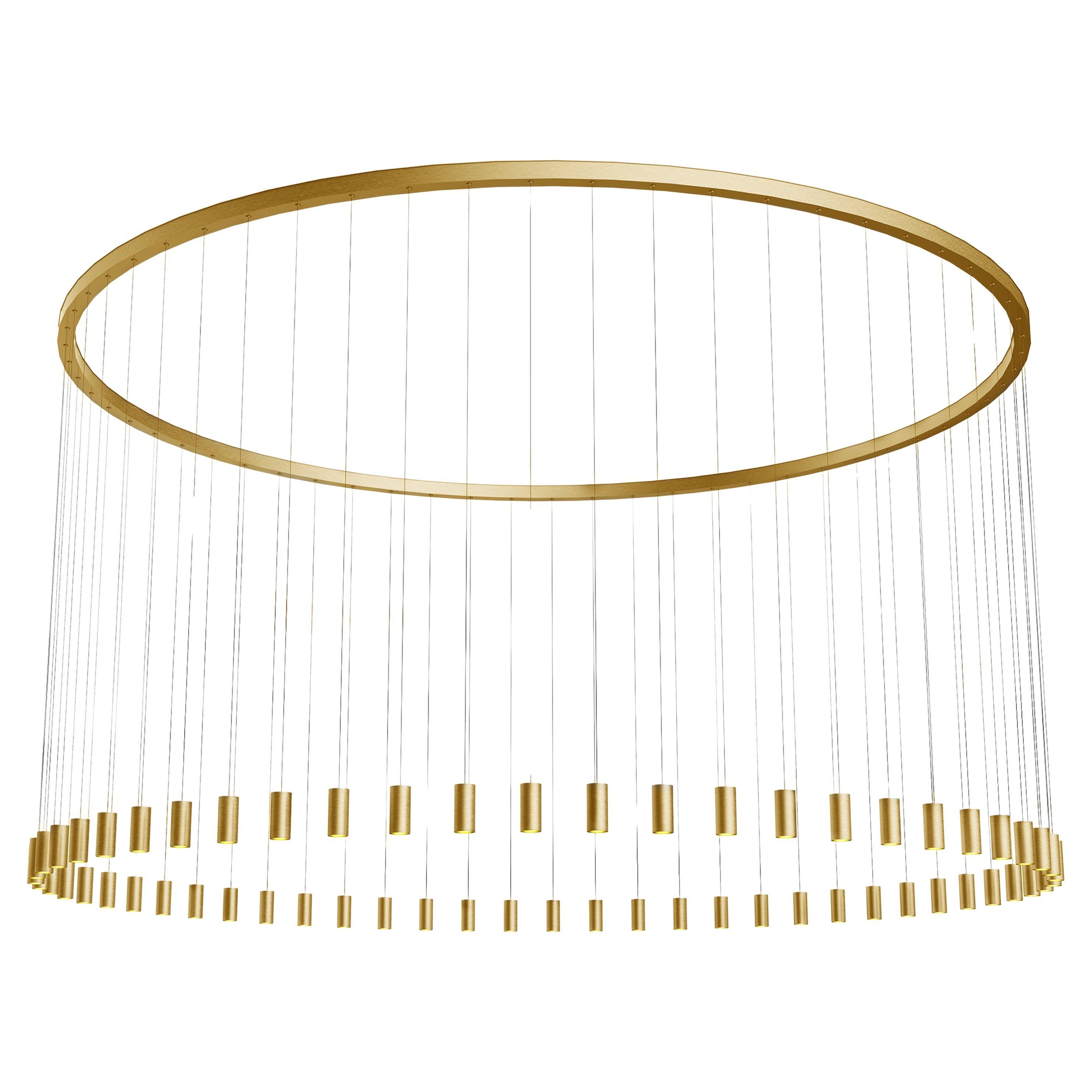 Myllennia 300 Redonda Aluminio Oro Lámpara Colgante Contemporánea by JSPR