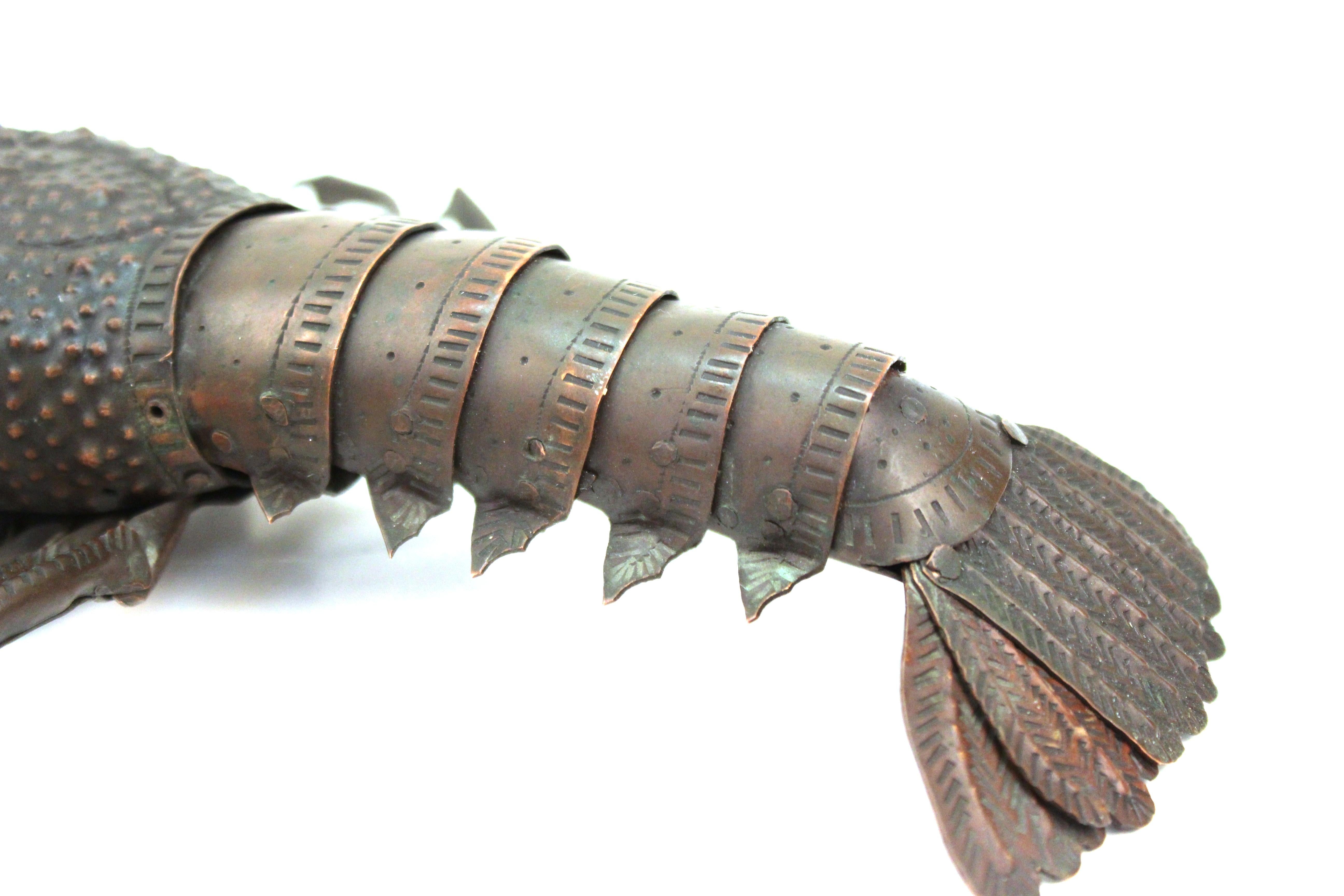 Cuillère à homard en métal articulé en forme de roche Hiroyoshi Japanese Edo de style Myochin 4