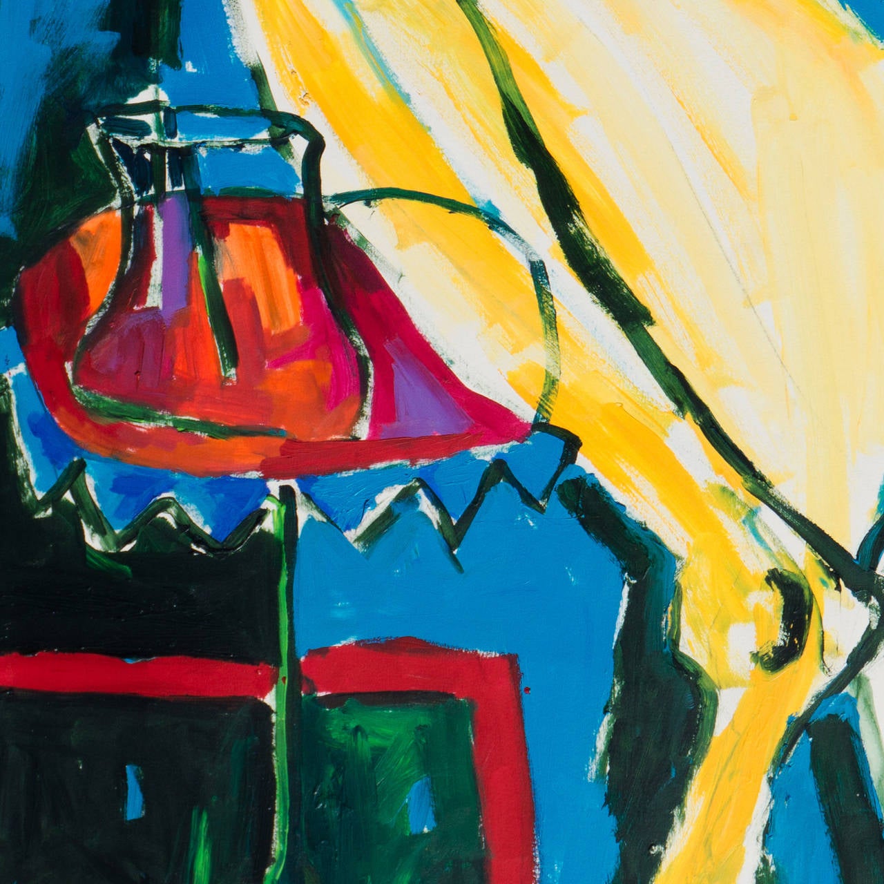 'Seated Nude', California Fauve Interior Scene, San Francisco Art Institute For Sale 3