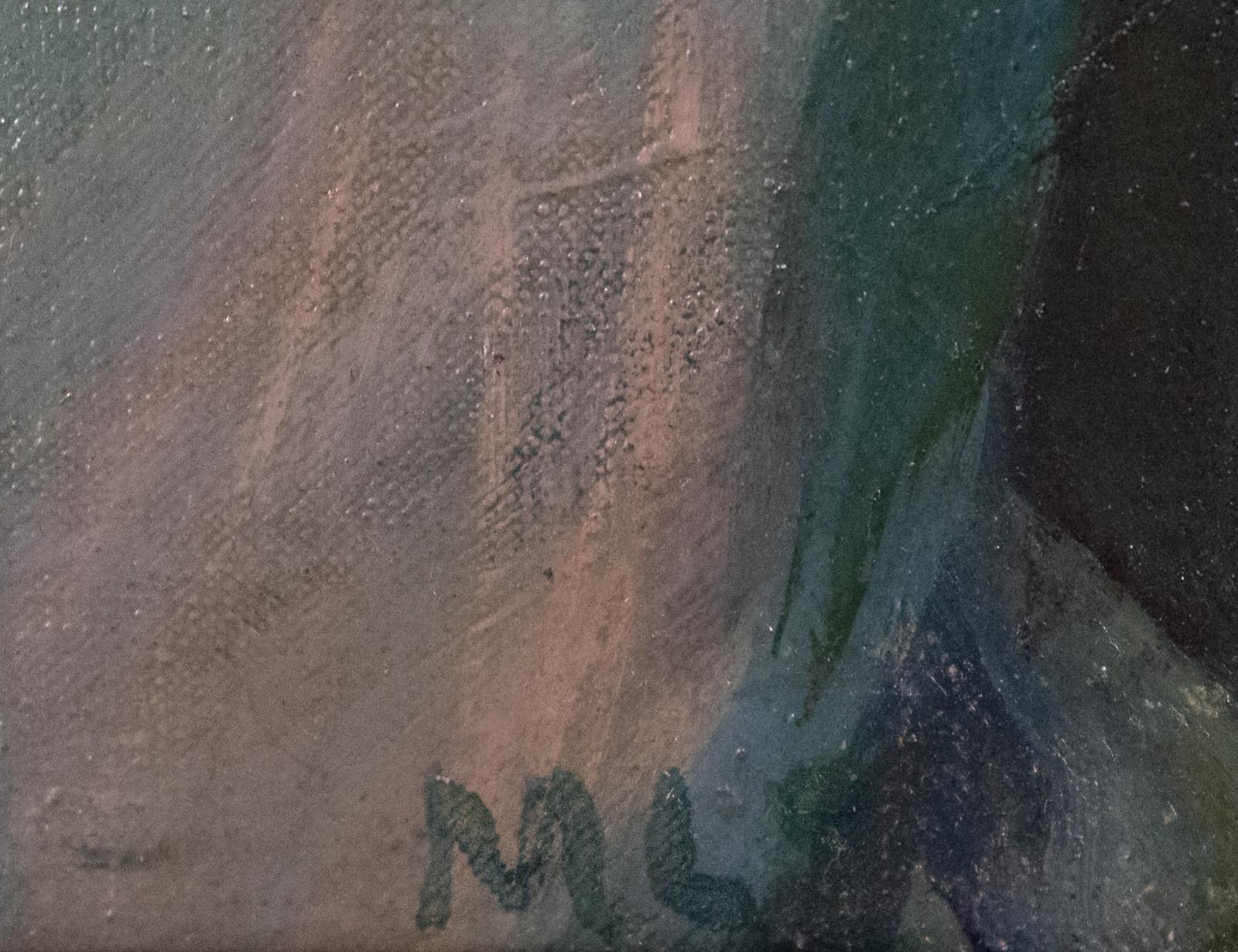 Ritratto di donna che legge di Myra Louise Sawyer in vendita 2