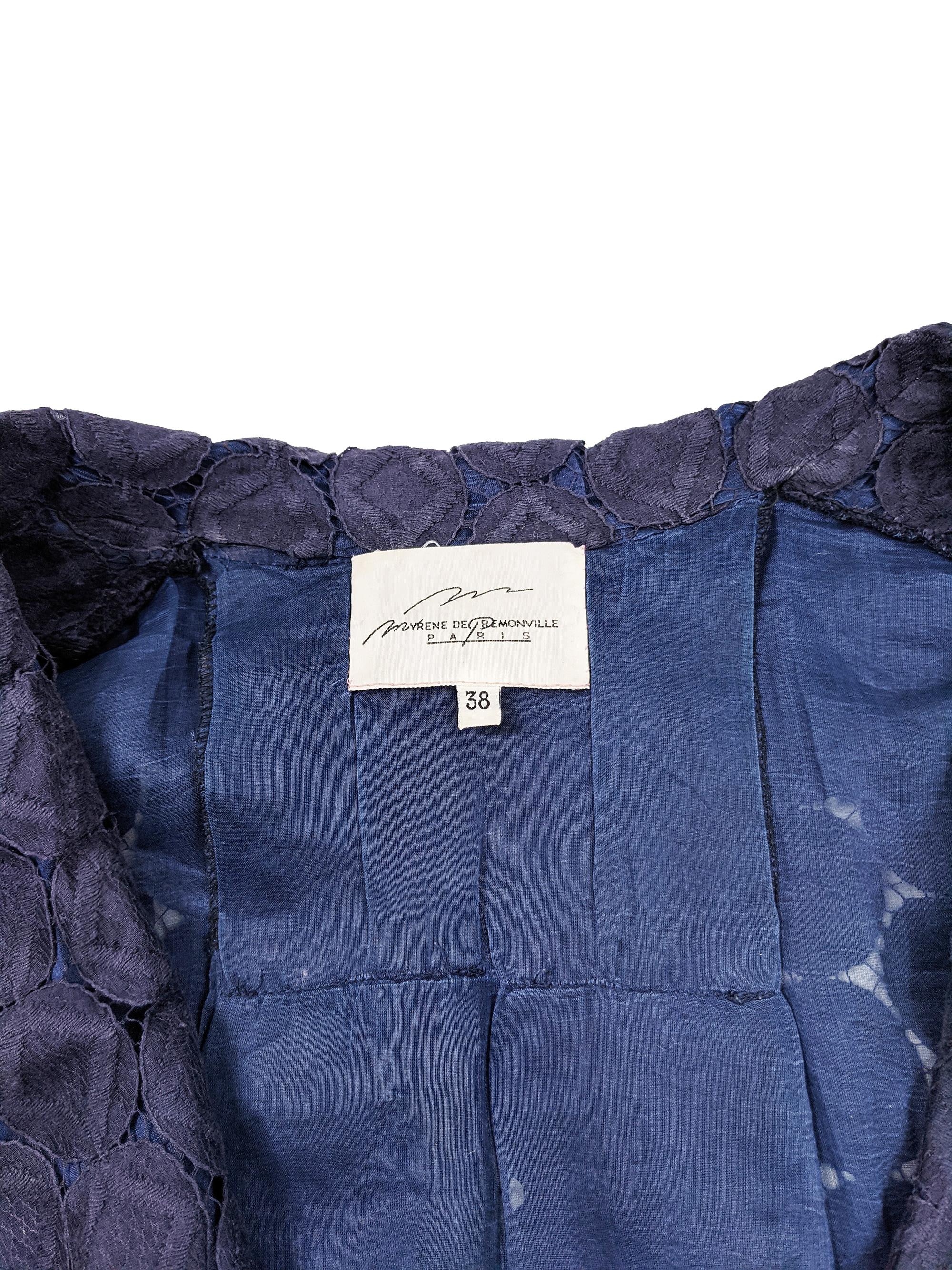 Myrene de Premonville Vintage Belted Lace Swing Coat, S/S 1991 2