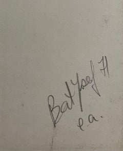 Feminist Surrealist French Abstract Colorful Lithograph Print Myriam Bat Yosef